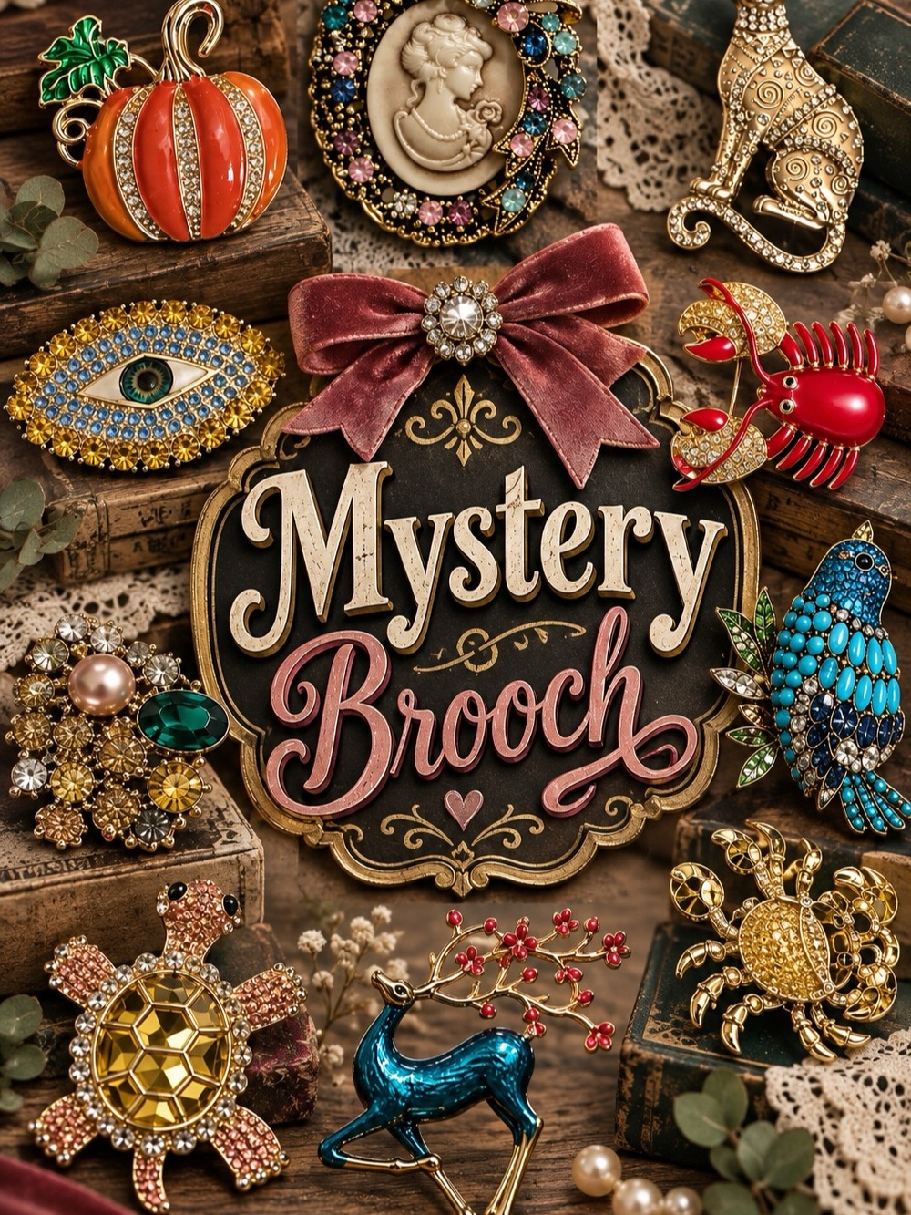 Mystery Brooch Surprise Pin NWT